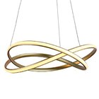 Pendente Nodo Dourado 50cm Led 36w 3000k Bivolt Hm020g Bella