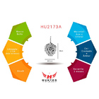 Pendente Nut Cromado com Âmbar Bella para 2 Lâmpadas G9 - HU2