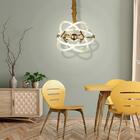 Pendente Ø64×45cm Dourado Alumínio E Acrílico Led 76w 3500k B