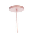 Pendente On Ly Rosé Com Globo Esfera De Vidro Fumê