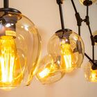 Pendente Orbe Ky001l Bela Iluminação 9 Cúpulas Preto P/ E27 S