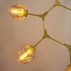 Pendente Orbe Ky001sg Bela Iluminação 5 Cúpulas Dourado P/ E2