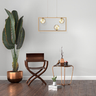 Pendente Orbit 3 Globos Bola Champagne E Dr Studioluce + 3x G