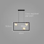 Pendente Orbit 3 Globos Bola Champagne E Pt Studioluce P/ 3x