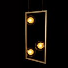 Pendente Orbit 3 Globos Vidro Pdh1557trdo + 3x G9 Bq Studiolu