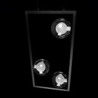 Pendente Orbit 3 Globos Vidro Pdh1557trpt + 3x G9 Bf Studiolu