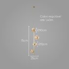 Pendente Orbit 4 Globos Esferas Pdh1530chdo + 4x G9 Bf Studio