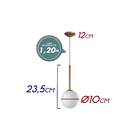 Pendente Orbit Dourado 10cm Pdh1534 Studioluce + Led G9 St2415