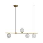 Pendente Orbit Dourado 4 Globos Phd1539 Studioluce+ 4x Led G9