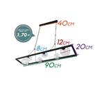 Pendente Orbit Preto 6 Globos Esferas Studioluce Pdh1526 St21