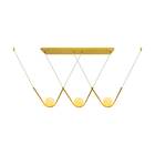 Pendente Oscar 108cm P/ 3xg9 Cúpula De Vidro Bella St1885