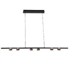 Pendente Oto Preto E Rose Led 30w 3000k Bivolt 140cm Kw006 Be
