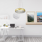 Pendente Otto 50cm Led 30w Branco Quente Zr091 Ouro Starlux S