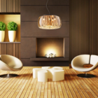 Pendente Ou Plafon Ambar Soho 9g9 60cm Pd006am Bella