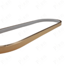 Pendente Oval Dourado 40cm Led 15w 3000k Bivolt