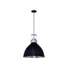 Pendente Oviedo Preto/lixado 1 Lâmpada E27 - Kin