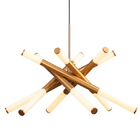 Pendente Palito Tubo Dourado 36w Sindora Dcd01165