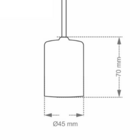 Pendente Para 1 Lâmpada Dot Metal E27 Taschibra Metal