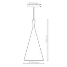 Pendente Para 1 Lâmpada Premium Cone Chinês 88460601 Blumenau