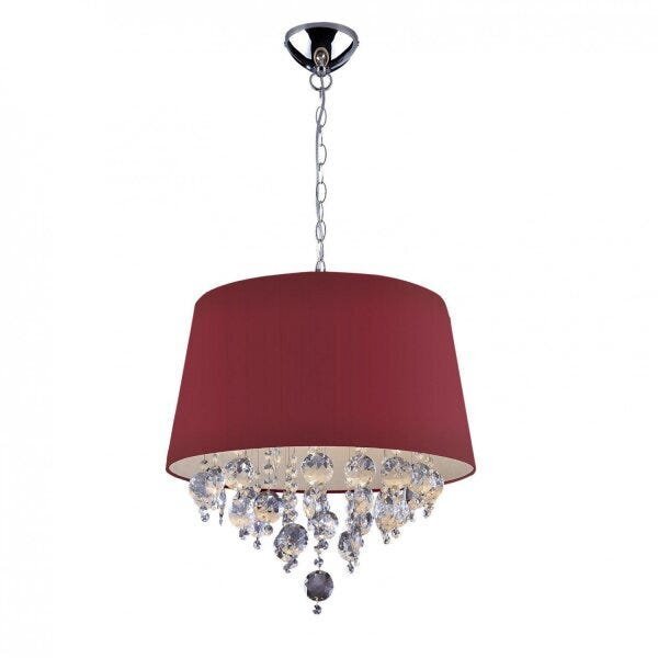 Pendente Para 3 Lâmpada 46cm São Paulo Bronzearte Vinho