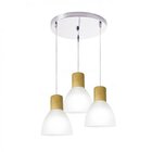 Pendente Para 3 Lâmpadas Cúpula Vidro Liso Anello Startec Bra