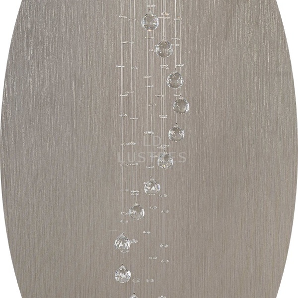 Pendente Para Lavabo Sala Todo Em Cristal Verdadeiro 1,30m Bi