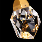 Pendente Pedra De Cristal Lavabo Cabeceira Dourado Led 5w Bra