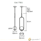 Pendente Pendulo 778/1 Cobre-polido