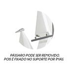 Pendente Perch 2 Birds Pássaros Origami Led 12w Cromado St1786