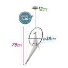 Pendente Perch Bird Pássaro Origami Cromo Led 6w St1755