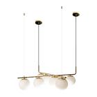 Pendente Petit Poa French Gold 90cm Sq003 Bella + 8x Led G45