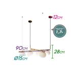 Pendente Petit Poa French Gold 90cm Sq003 Bella St2421