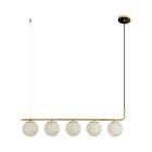 Pendente Petit Poa French Gold 98cm Sq002 Bella + 5x Led G45