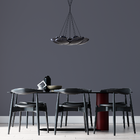 Pendente Petra Starlux Zr105-sky Led 2700k 7 Cúpulas St2583