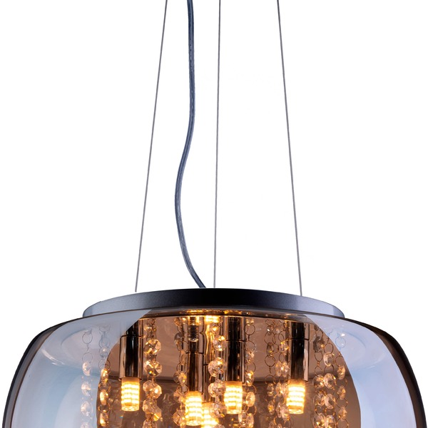 Pendente/plafon Em Vidro E Cristal Attractive 40cm G9 - Lustr