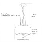 Pendente/plafon Em Vidro E Cristal Attractive Cromado 28cm G9