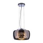 Pendente/plafon Em Vidro E Cristal Attractive Cromado 28cm G9