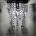 Pendente Plafon Para Sala De Estar Com Base De Inox 20x20cm 2