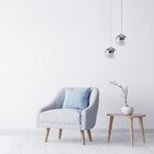 Pendente Poppy Cromado Globo 12cm + 1x G9 Bf Zr138 Starlux St