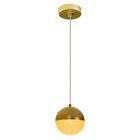 Pendente Poppy Ouro Fosco Globo 12cm P/ 1x G9 Zr138 Starlux S