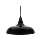 Pendente Prato Em Poliestireno 16x32cm Preto