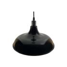 Pendente Prato Em Poliestireno 16x32cm Preto