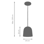 Pendente Premium Taça Branco Kit Com 4