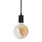 Pendente Preto Luminária Solaris Cabo Slim Fio E27