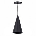 Pendente Preto Metal Cone Luz Vita