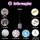 Pendente Quadrado Alfeu Em Inox/cristal K9-soquete G9 (4711)