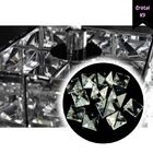 Pendente Quadrado Alfeu Em Inox/cristal K9-soquete G9 (4711)