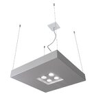 Pendente Quadrado Branco Bore 50cm Usina Design 4601/50 Bt St