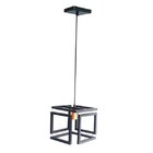 Pendente Quadrado Infinity Emalustres Preto