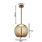 Pendente Quartzo 5w Âmbar - Gmh